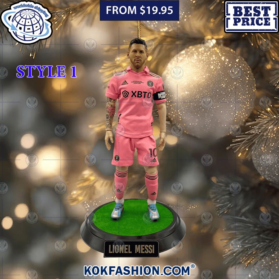 Lionel Messi Christmas Ornament Our hard working soul