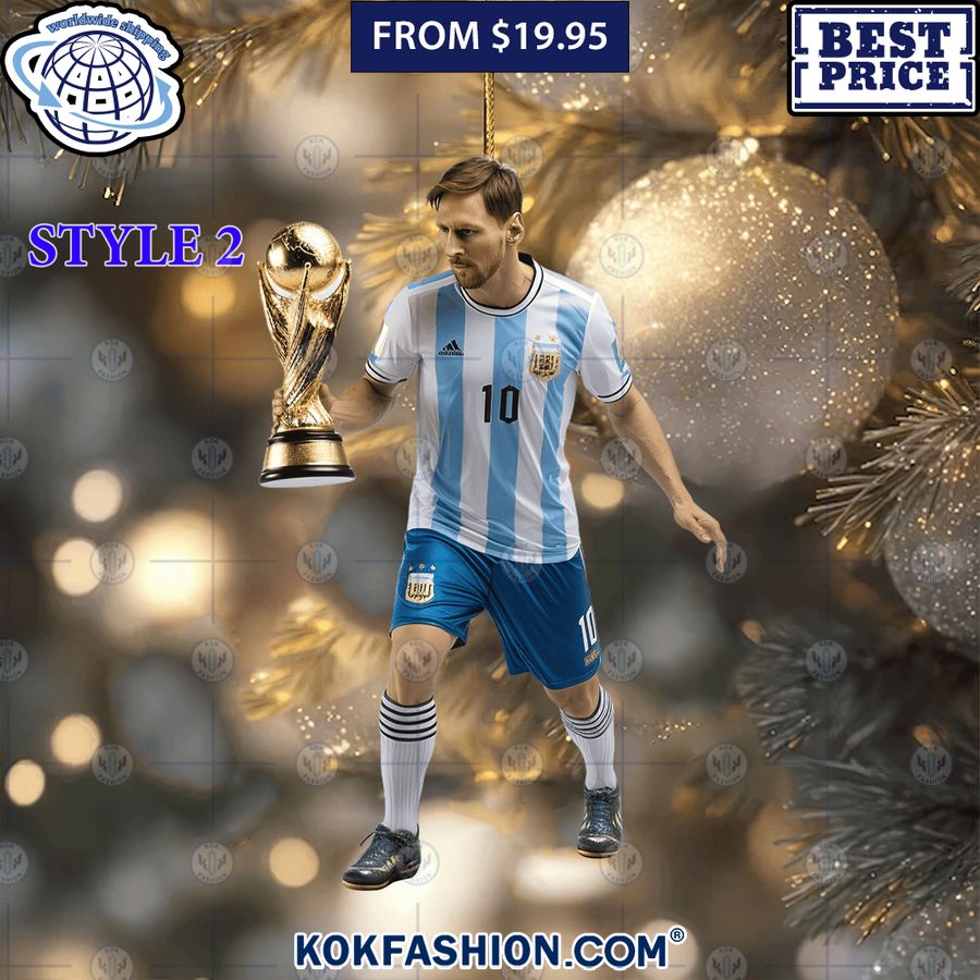 Lionel Messi Christmas Ornament I am in love with your dress