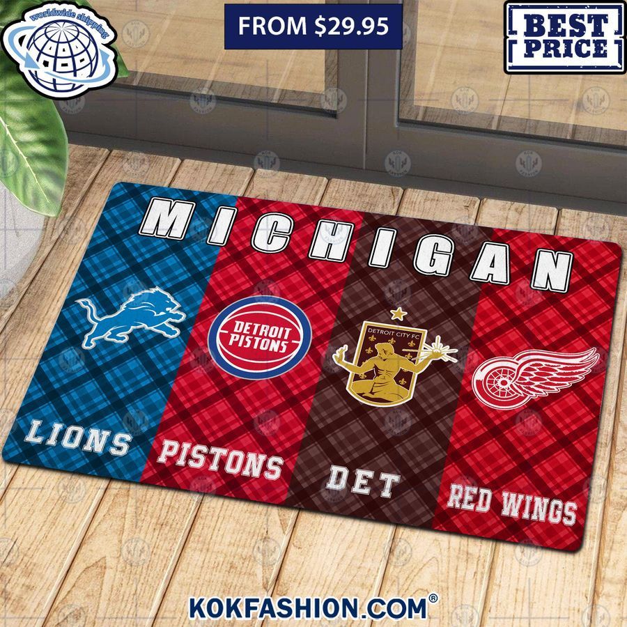 Michigan sports team Custom Doormat Speechless