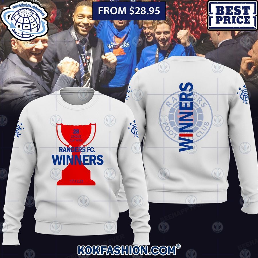 Rangers FC Winners Hoodie, Shirt Two little brothers rocking together