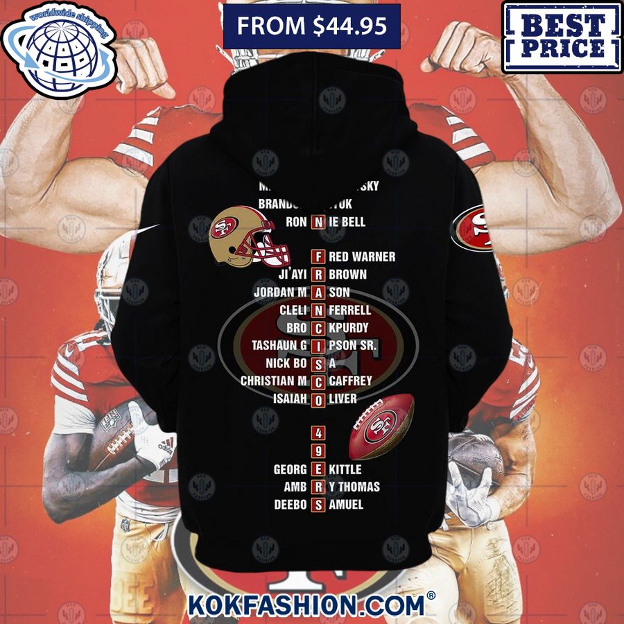 San Francisco 49ers Champions NFC West Division 2023 Hoodie Elegant picture.