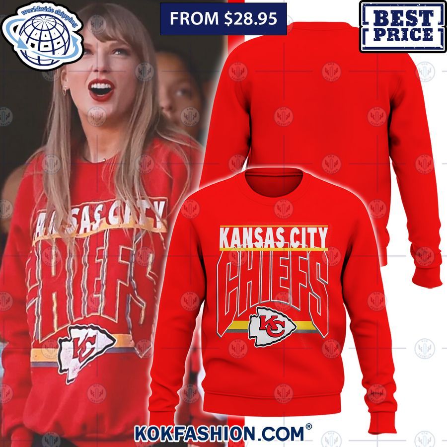Taylor Swift Wearing Kansas City Chiefs Sweatshirt It is more than cute