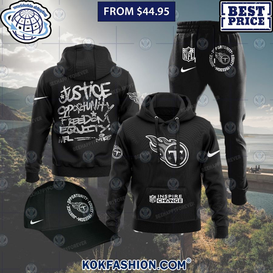 Tennessee Titans Justice Opportunity Equity Freedom Hoodie Handsome as usual
