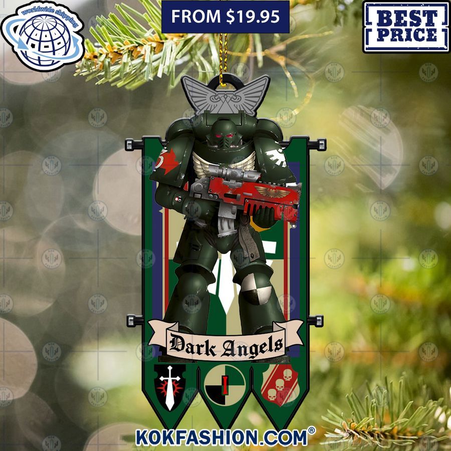 Warhammer 40K Dark Angels Christmas Ornament Is this your new friend?