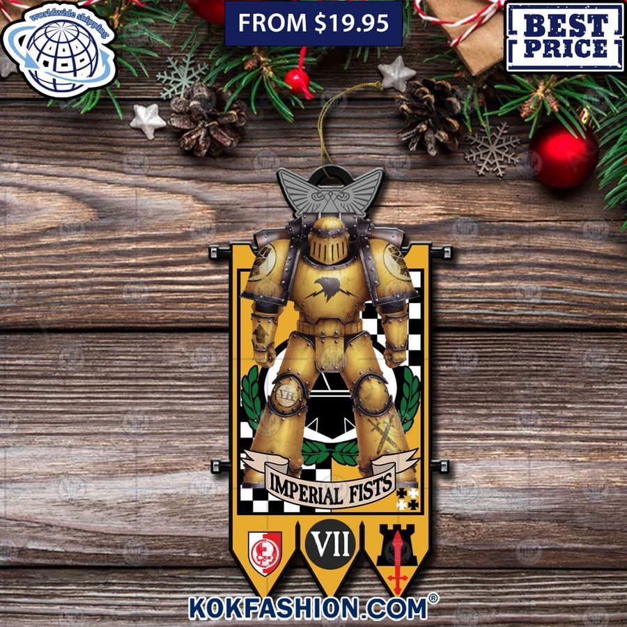 Warhammer 40K Imperial Fists Christmas Ornament You tried editing this time?
